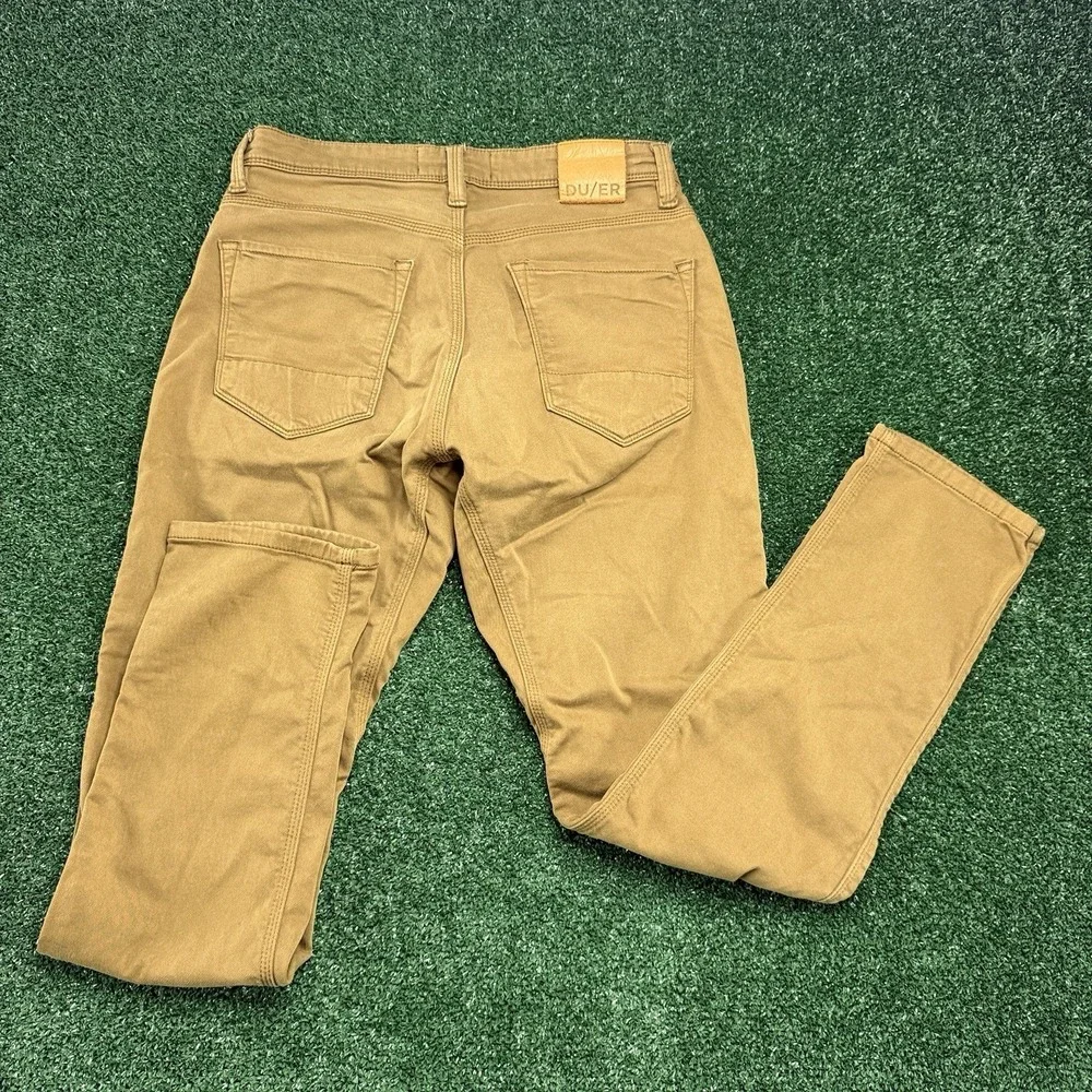 DU/ER Men's Relaxed Taper Fit Jeans Pants Size 30x32 Brown